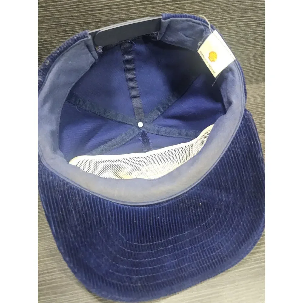Vintage Chicago Bears Navy Blue Corduroy Shell Hat Snapback Adjustable NFL Dad